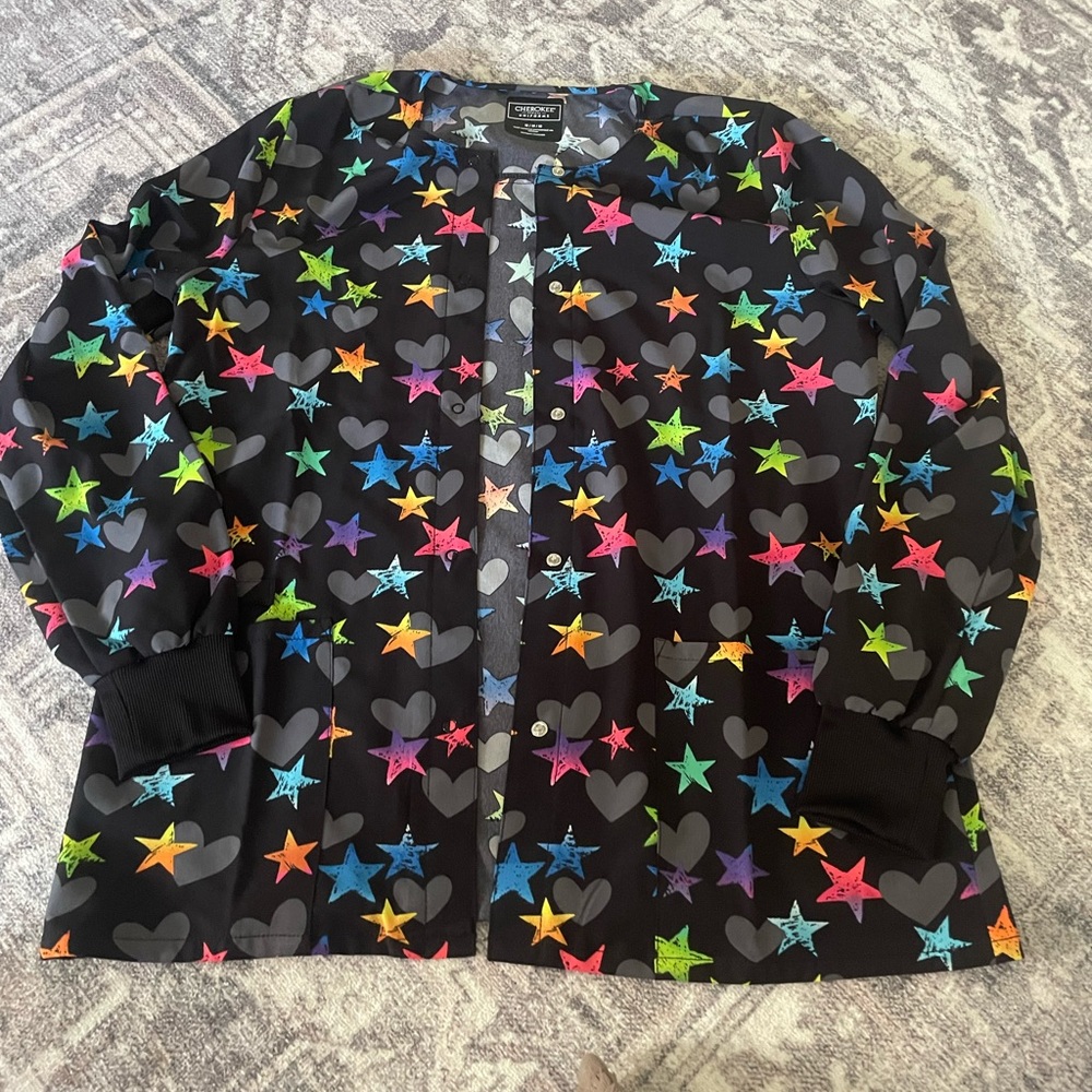Cherokee workwear scrub jacket